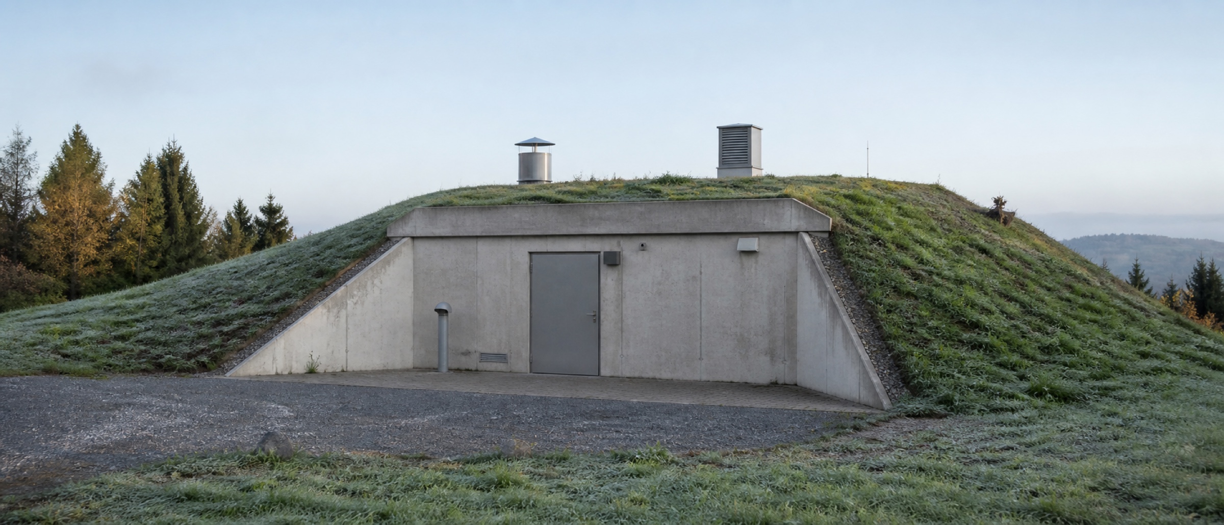 Deutscher Trinkwasserhochbehälter — Betonbauwerk der öffentlichen Wasserversorgung