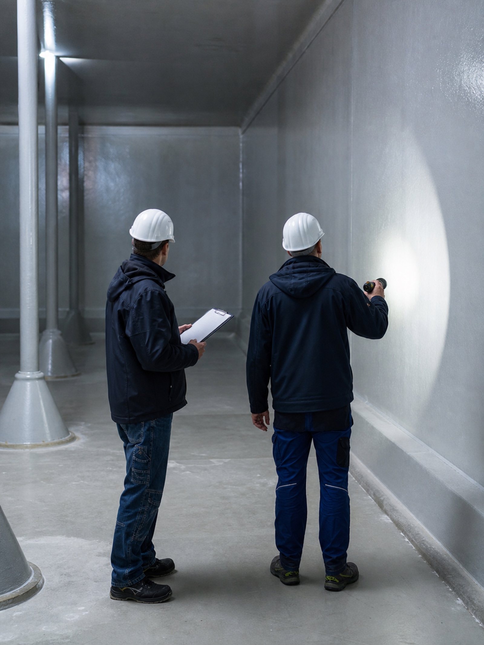 Sachverständige bei der Bewertung eines Bauwerks